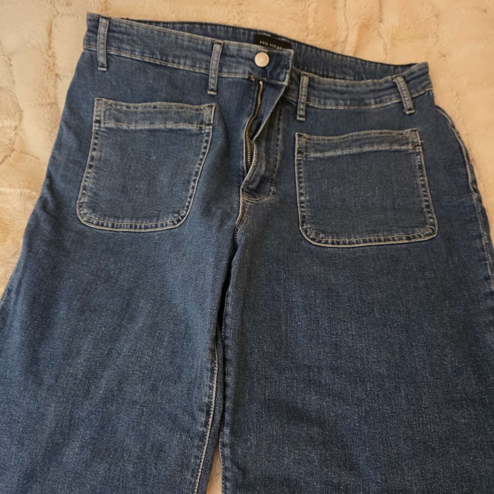 Classic Blue Wide Leg Jeans